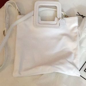 White leather crossbody purse New without tag